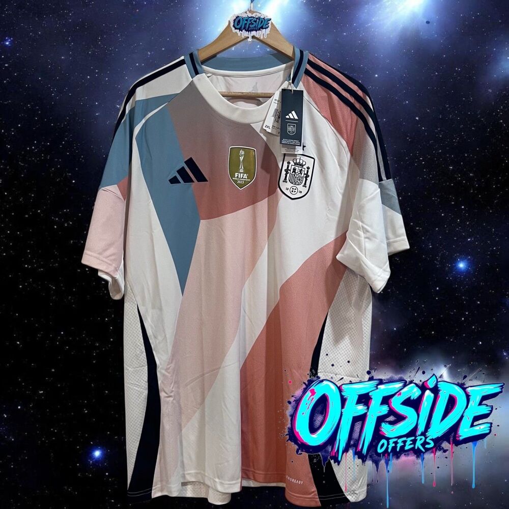 Spain Women’s National Team Adidas World Champions  Patch Jersey/NWT Size xxl